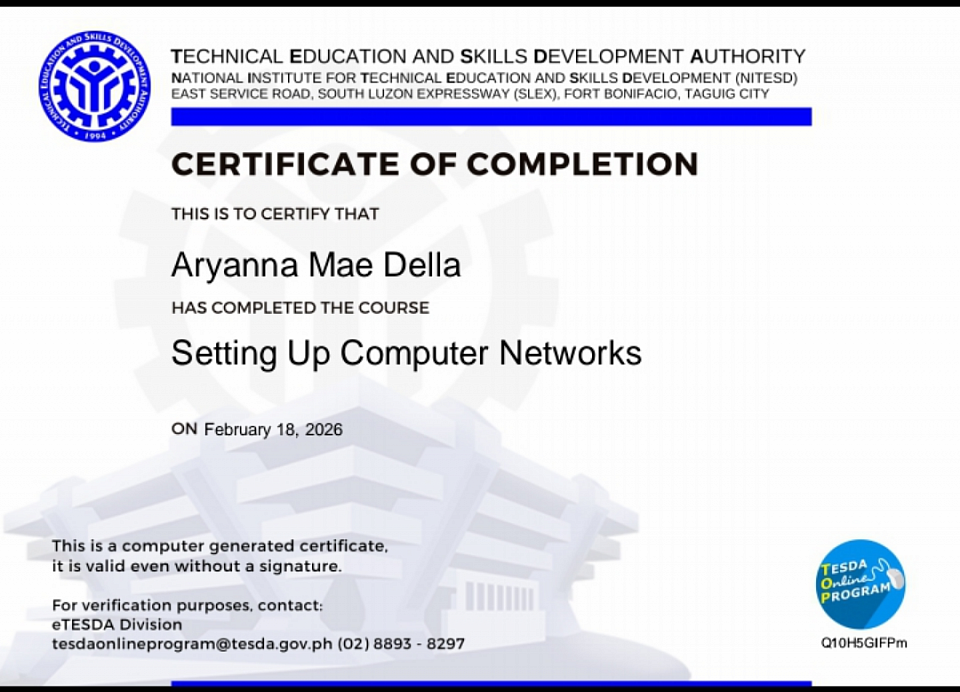 SETTING UP COMPUTER NETWORKS